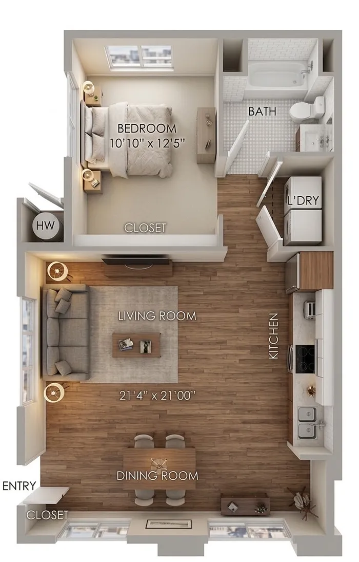 Residence 3 - 1 Bed / 1 Bath